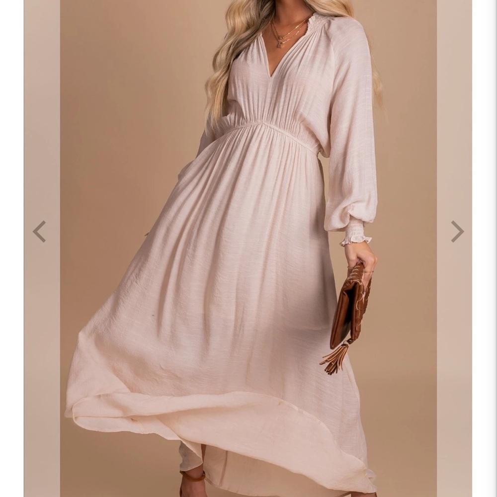 Cream color Bella Ella dress.